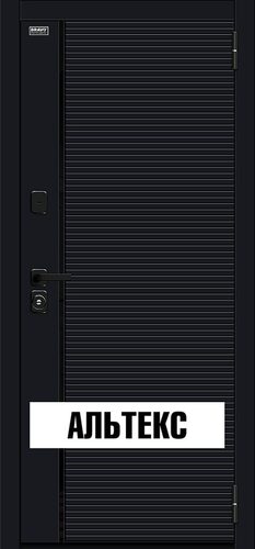 Входные двери - Лайнер-3 Total Black/Nordic Oak