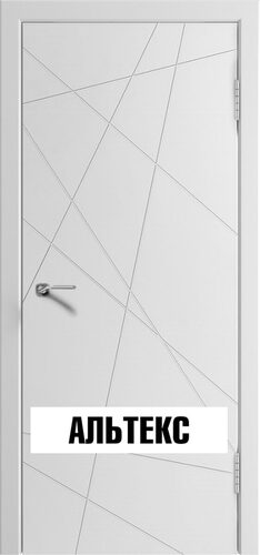 Межкомнатная дверь - Модель line Белая эмаль