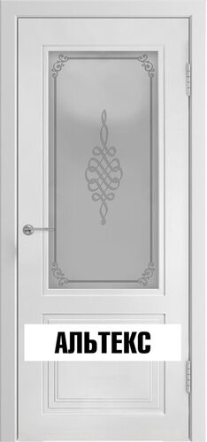 Межкомнатная дверь - Модель l-2.2 стекло, белая эмаль Белая эмаль
